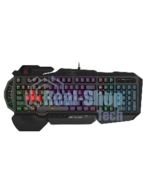 Клавиатура проводная A4Tech Bloody B310N черный USB Multimedia for gamer LED (подставка для запястий) (B310N)