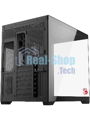 Компьютерный корпус Bloody CC-122 черный без БП ATX 10x120мм 1xUSB2.0 1xUSB3.0 audio