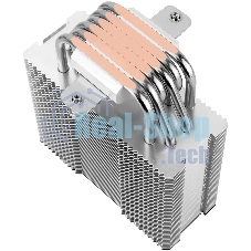 Кулер для процессора Thermalright Burst Assassin 120 SE черный/серебристый (4-pin PWM, 148мм, Al/Cu, 6x6мм, 1x120мм, 66.17CFM, 25.6dBA, 1550RPM, S: 1851/1700/1200/115X, AM5/AM4)