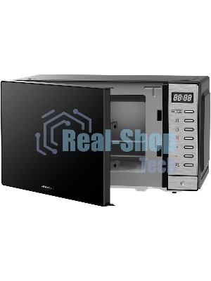 Микроволновая печь Rondell RDE-MW203 черный/серебристый, 20 л, 700 Вт, переключатели - кнопки