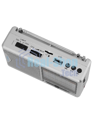 Радиоприемник портативный Hyundai H-PSR160 серебристый USB microSD