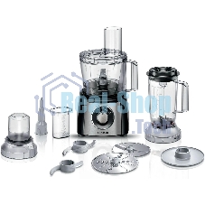 Кухонный комбайн Bosch MCM3501M 800 Вт, Скорости: 2, Блендер 1 л, Чаша 2.3 л, черный/серебристый