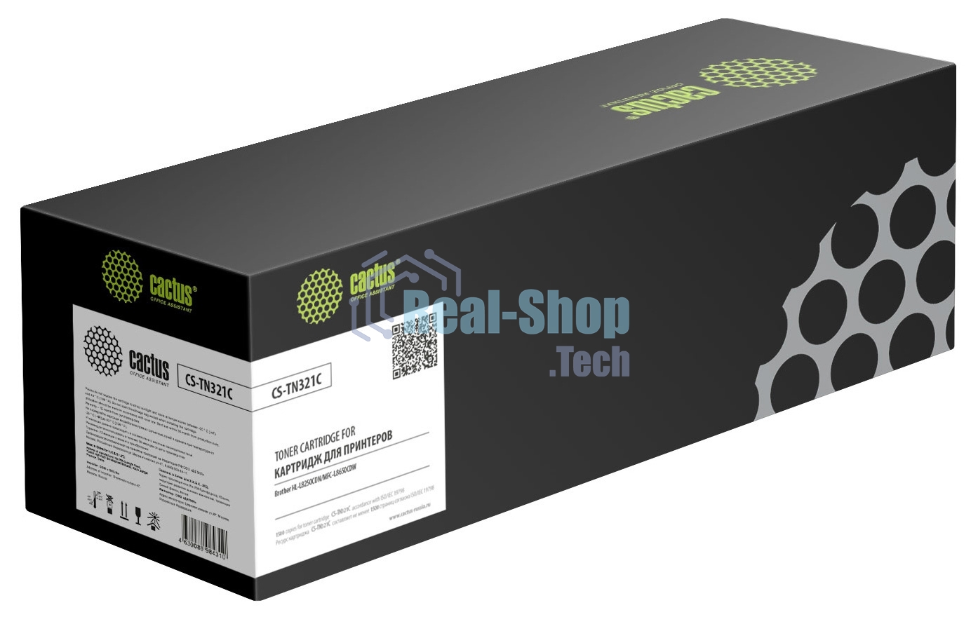 Картридж лазерный Cactus CS-TN321C голубой (1500 стр.) для Brother HL-L8250CDN/MFC-L8650CDW