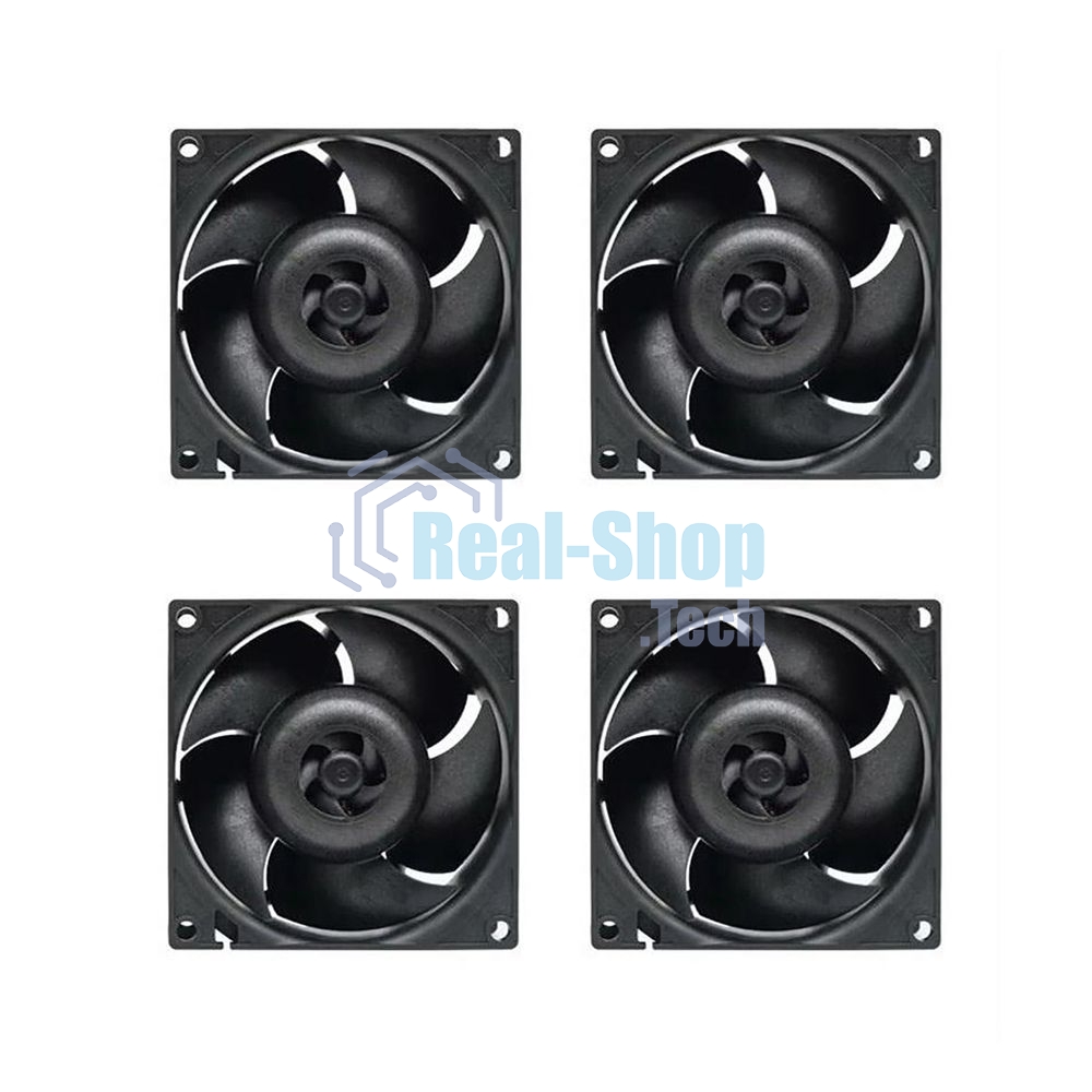 Комплект вентиляторов для корпуса Arctic S8038-10K (4 Pack) черный, 80 мм, 10000 об/мин, 4 pin