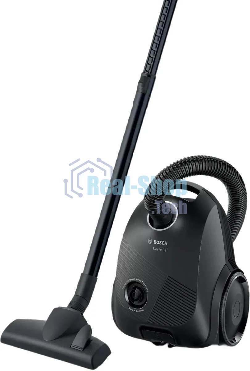 Пылесос Bosch BGBS2LB1 черный, 600 Вт, уборка сухая, пылесборник мешок 3.5 л
