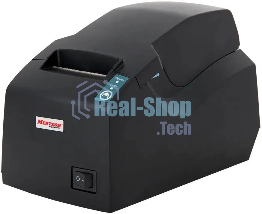 Чековый принтер Mertech G58 прямая термопечать, 203 dpi, 100 мм/сек, Ethernet, RS-232, USB, черный
