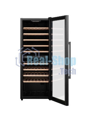 Винный холодильник Weissgauff WWC-77 DB DualZone черный, 2 отсека, 77 бут., класс G