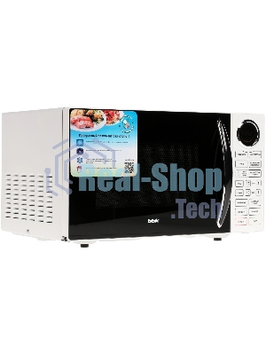 Микроволновая печь BBK 23MWG-930S/BW белый/черный, 23 л, 900 Вт, переключатели - сенсор