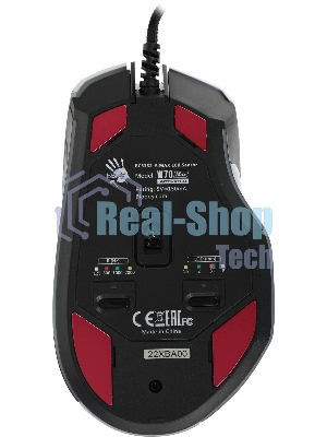 Мышь проводная A4Tech Bloody W70 Max белый, 10000 dpi, USB, кнопки - 9
