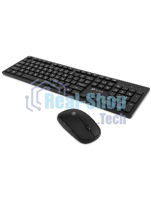 Комплект клавиатура+мышь Oklick S255W беспроводной, USB, 1200 DPI, чёрный