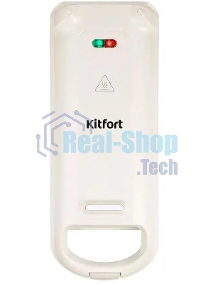Вафельница Kitfort КТ-1690 700Вт черный/белый