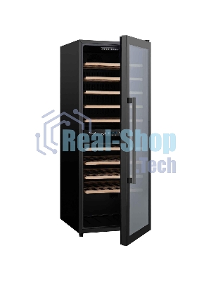 Винный холодильник Weissgauff WWC-77 DB DualZone черный, 2 отсека, 77 бут., класс G