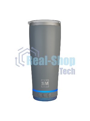 Термокружка с портативной колонкой Soundmax SM-TC001 серый