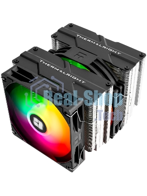 Устройство охлаждения (кулер) Thermalright Peerless Assassin 140 SE ARGB Soc-AM5/AM4/1200/1700/1851 черный 4-pin 19-25.6dB Al+Cu 1000gr Ret (PA140-SE-ARGB)