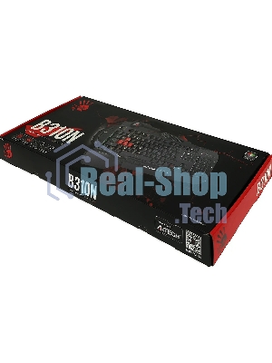 Клавиатура проводная A4Tech Bloody B310N черный USB Multimedia for gamer LED (подставка для запястий) (B310N)