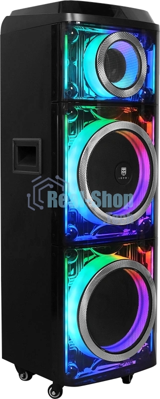 Колонка портативная Ural 203 черный 2000W 1.1 BT/3.5Jack/USB-C 15м 9000mAh
