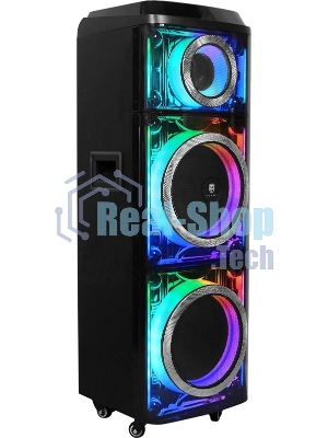 Колонка портативная Ural 203 черный 2000W 1.1 BT/3.5Jack/USB-C 15м 9000mAh