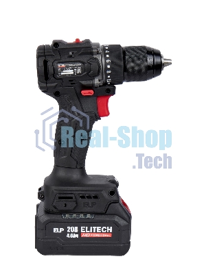 Дрель-шуруповерт Elitech CD 20SL2, 20 В, 2 Ач, 60 Нм, бесщеточный