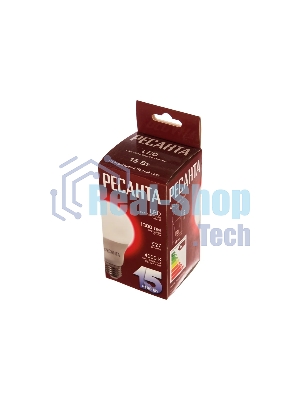 Лампа светодиодная Ресанта LL-R-A65-15W-230-4K-E27 груша, 15 Вт, нейтр., Е27