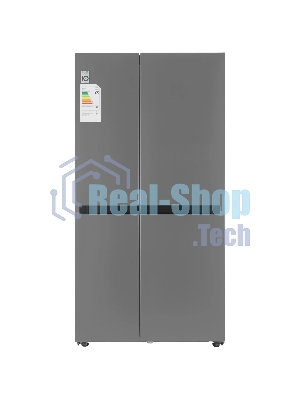 Холодильник LG GC-B257KMHW серебристый двухкамерный 422/206 л., морозилка сбоку, No Frost, Side by Side