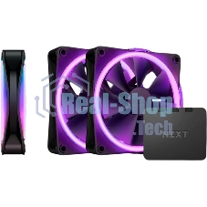 Вентилятор для корпуса Case Cooler NZXT F120 RGb DUO Triple Pack (120x120x25мм, 4-pin PWM, RGb, 48.58CFM, 29dBA, 1800RPM, белый, 3pcs)