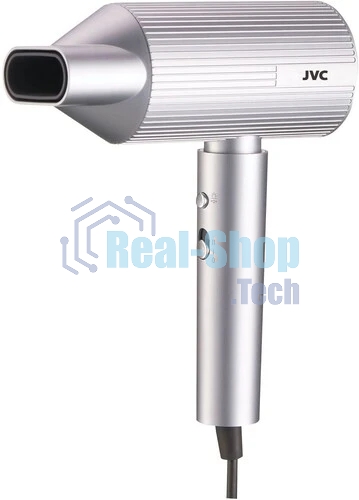 Фен JVC JHD012 серый/серебристый, 1800 Вт