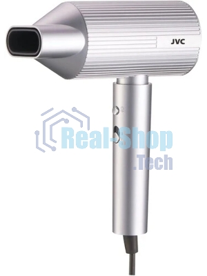 Фен JVC JHD012 серый/серебристый, 1800 Вт