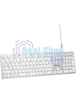 Клавиатура беспроводная A4Tech Fstyler FBX50C, USB, Bluetooth/Радиоканал, белый