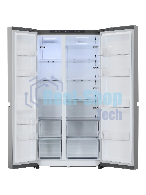 Холодильник LG GC-B257KMHW серебристый двухкамерный 422/206 л., морозилка сбоку, No Frost, Side by Side