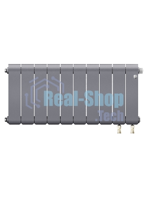 Радиатор биметаллический Royal Thermo Infinity 300 Silver Satin VR80 - 10 секц.