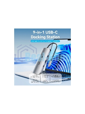 USB-концентратор Vention TQMHB, USB Type-C, USB/HDMI/RJ-45/SD, USB Type-C