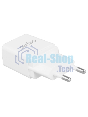 Сетевое зарядное устройство PERFEO с разъемом USB, 2А, белый (I4657)