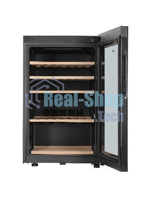 Винный шкаф Haier FWC49GA черный, 116 л, 1 отсек, 49 бут., класс A