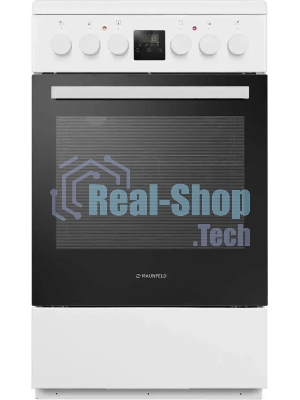Плита электрическая Maunfeld MEC57CW08TD белый, конфорок 4 шт, духовка 59 л, 50 см x 85 см x 60 см