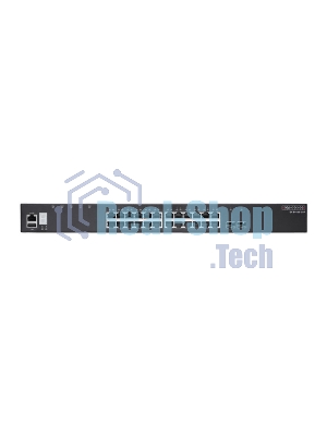 Коммутатор ECS4620-28P Edge-corE 24 x GE + 2 x 10G SFP+ ports + 1 x expansion slot (for dual 10G SFP+ ports) L3 Stackable Switch, w/1 x RJ45 console port, 1 x USB type A storage port, RPU connector, Stack up to 4 units,PoE Budget max. 410W