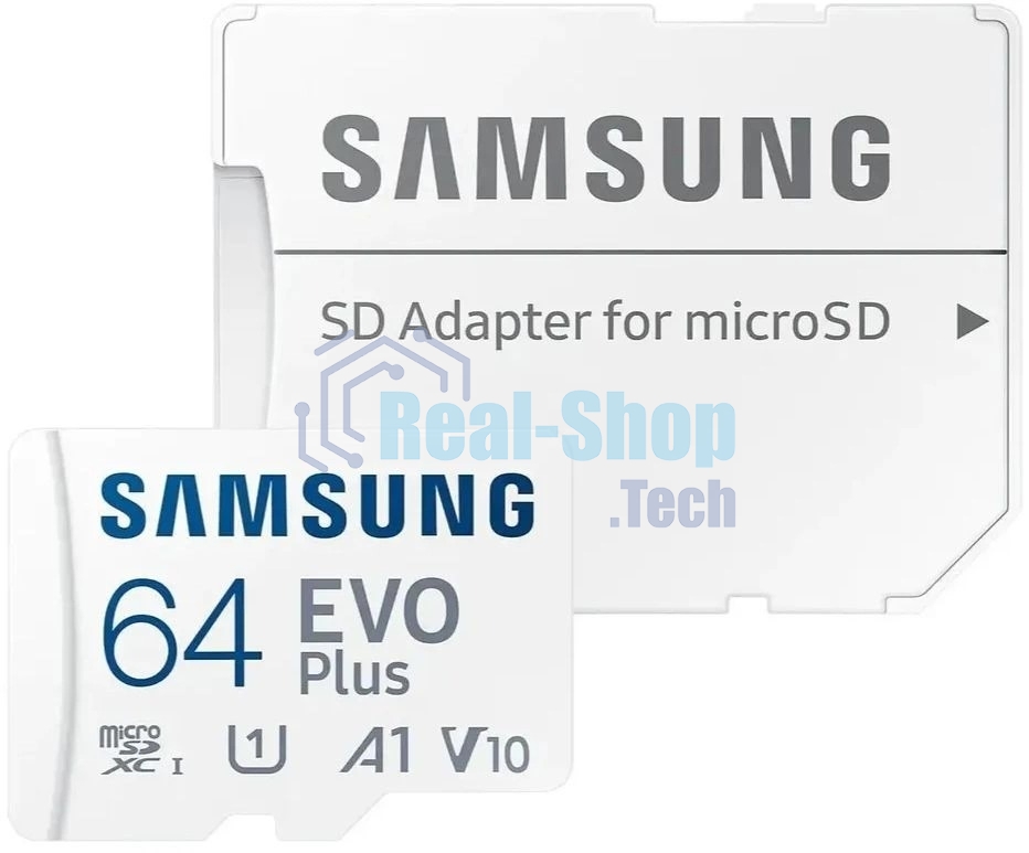 Флеш карта microSDXC 64Gb Samsung MB-MC64SA EVO Plus + adapter