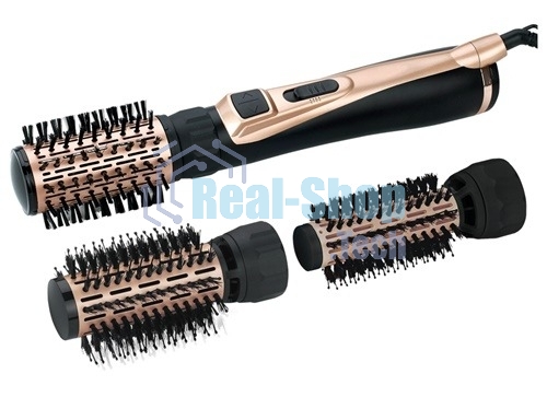 Фен-щётка BRAYER BR3100 черный/золотистый, 1000 Вт, 35/40/50 мм
