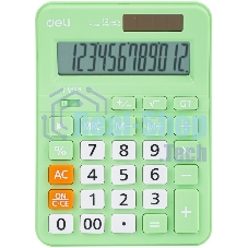 Калькулятор настольный Deli EM210FGREEN зеленый 12-разр.