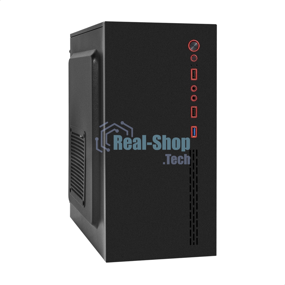 Компьютерный корпус Minitower ExeGate BAA-403U2-UNS400 (mATX, БП UNS400 с вент. 12см, 1*USB/2*USB 3.0, HD Audio, черный)