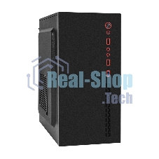 Компьютерный корпус Minitower ExeGate BAA-403U2-UNS400 (mATX, БП UNS400 с вент. 12см, 1*USB/2*USB 3.0, HD Audio, черный)