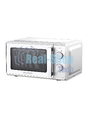 Микроволновая печь Willmark WMO-203GMW белый, 20 л, 700 Вт, переключатели - поворотный механизм