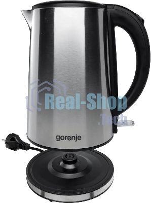 Чайник электрический Gorenje K15DWS 1.5 л, 2200 Вт, нержавеющая сталь (корпус: нержавеющая сталь)