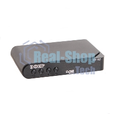 Ресивер эфирный цифровой DVB-T2 HD HD-555 пластик, дисплей, Эфир