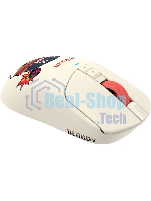 Мышь беспроводная/проводная A4Tech Bloody R72 Ultra Duo Proxy Boom бежевый, 20000 dpi, USB Type-A/Type-C, радиоканал, кнопки-7
