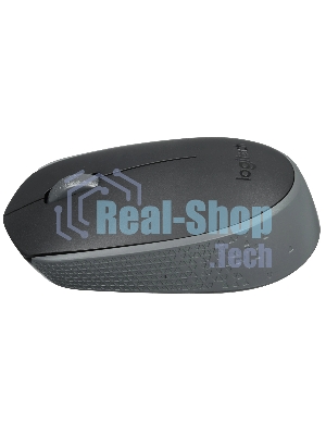 Мышь беспроводная Logitech M170 черный/темно-серый, 1000 dpi, радиоканал, USB, кнопки - 3