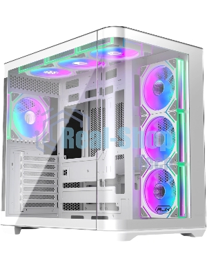 Корпус без блока питания Raijintek ATREUS BT7, Midi-Tower, TG, 7x120мм ARGB, 2xUSB-A 3.0 + 1xUSB Type-C , E-ATX, ATX, mATX, mITX White