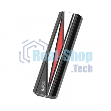 Внешний SSD Netac ZX20L, 256 Gb, USB 3.2 Gen 2x2 Type-C, R/W 2000/1800, черный