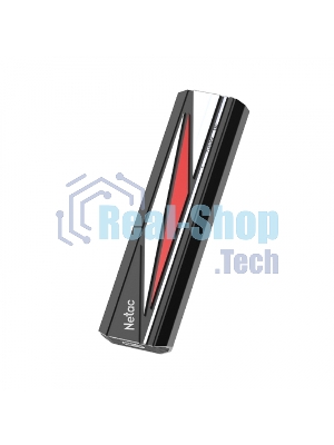 Внешний SSD Netac ZX20L, 256 Gb, USB 3.2 Gen 2x2 Type-C, R/W 2000/1800, черный