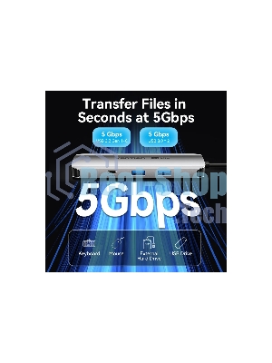 USB-концентратор Vention TQMHB, USB Type-C, USB/HDMI/RJ-45/SD, USB Type-C