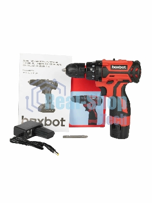 Дрель-шуруповерт Boxbot CD-1220L-1B, 12 В, 2 Ач, 25 Нм, щеточный